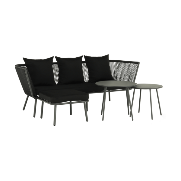 Kvalitné záhradné sedenie  | Materiál: umelý ratan/oceľ/kov/látka