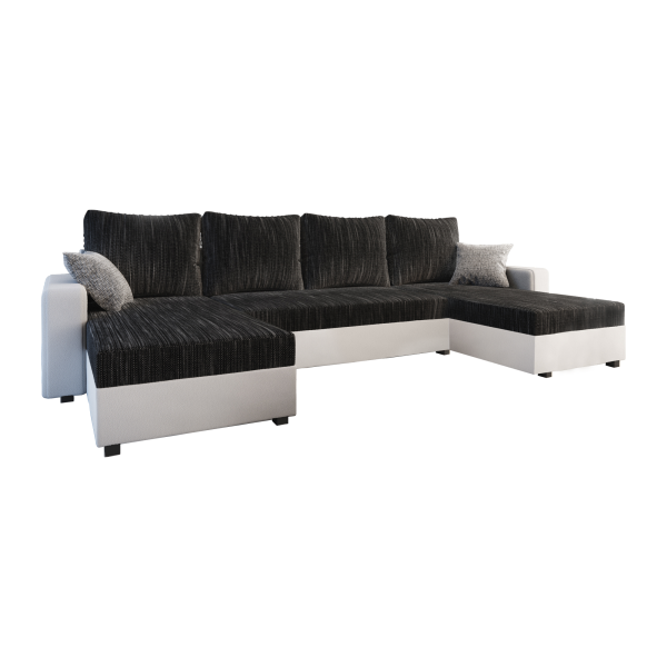 Kvalitné sedacie súpravy  | Materiál: látka Kornet 10/ekokoža D511/látka Kornet 18