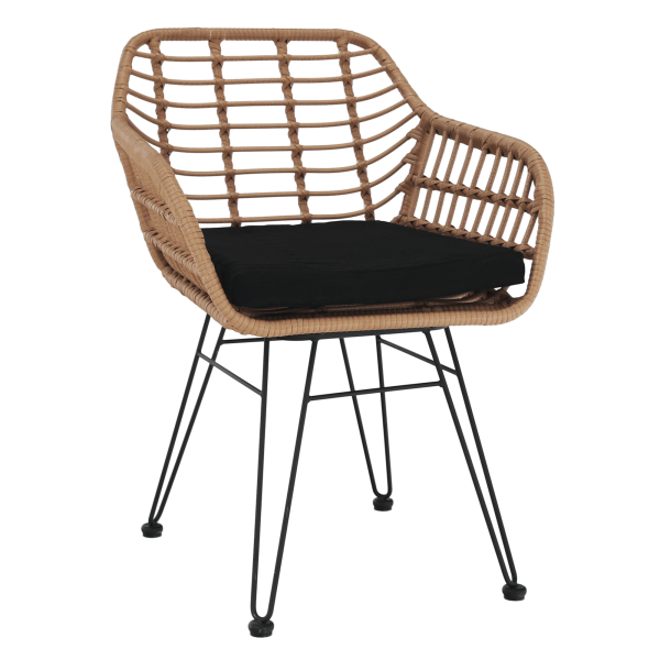 Záhradné stoličky a kreslá | Materiál: umelý ratan/kov/látka